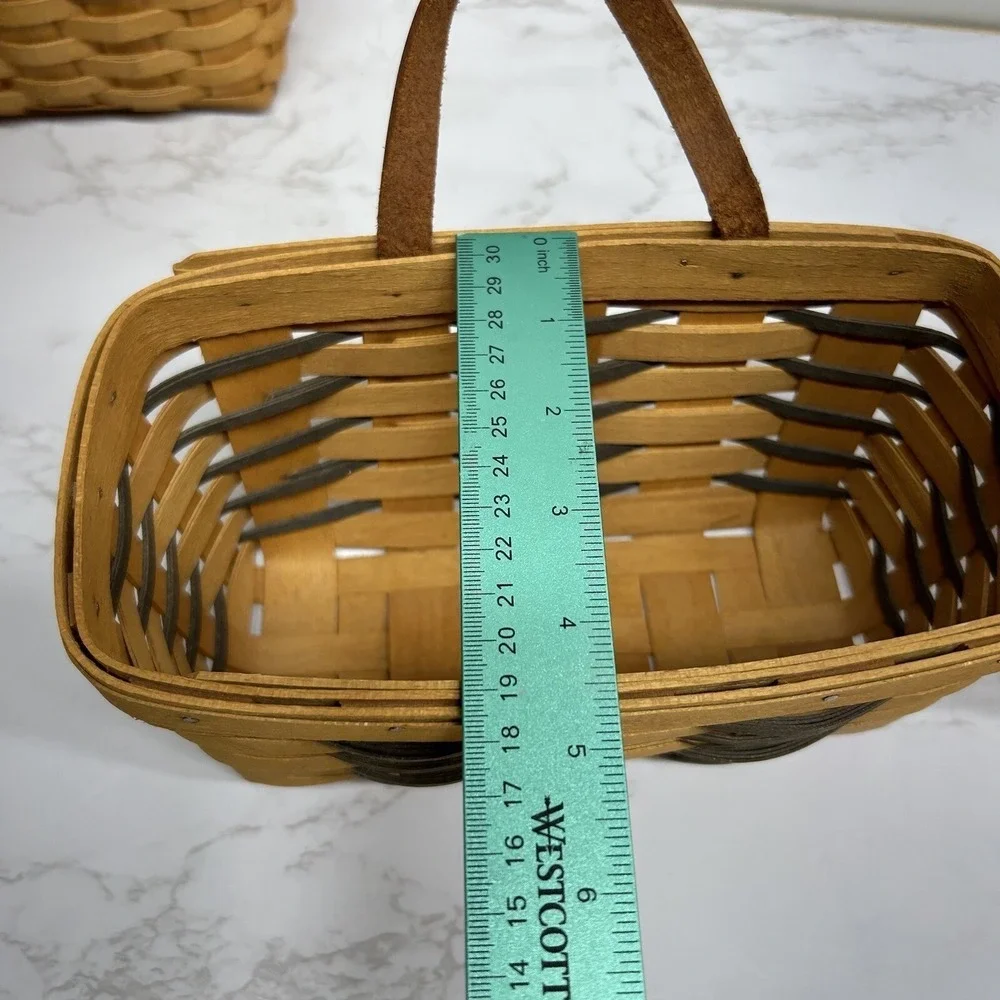 Longaberger Baskets Lot Of 3 Small